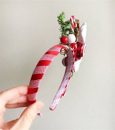 dollar tree metallic fabric headbands|candy cane headband dollar tree.